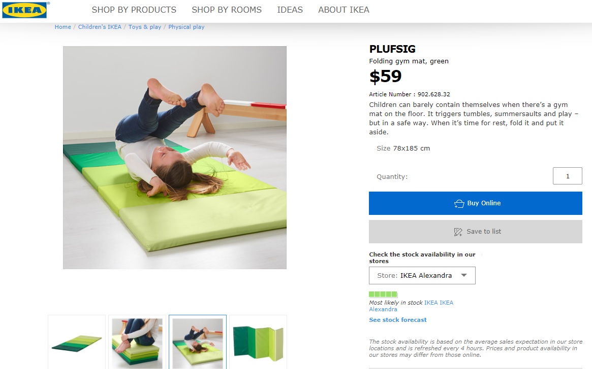 Ikea gym matt 2025
